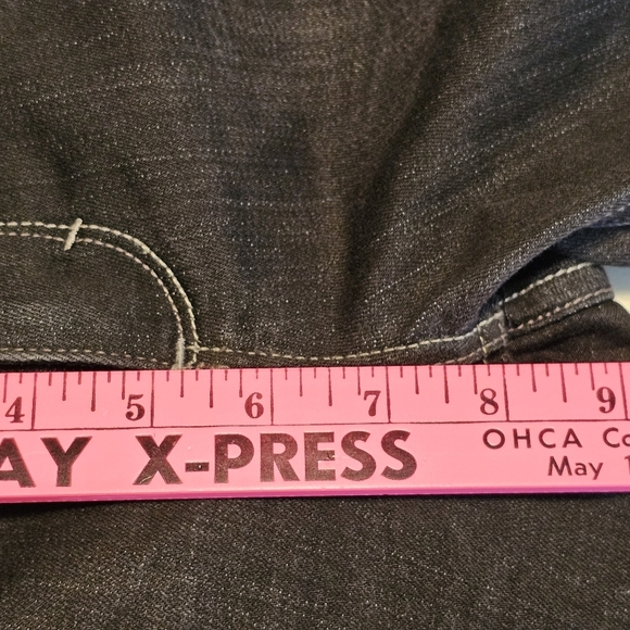 White House Black Market Cropped Skinny Jeans Size 2 | Dark Wash Stretch Denim - Picture 10 of 13